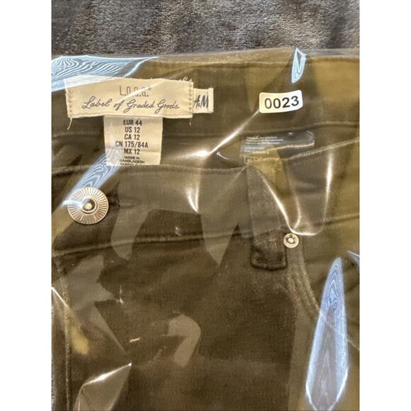 LOGG H&M Womens Jeans Dark Green Dress pants Label of Graded Goods Size 12 - Picture 7 of 7